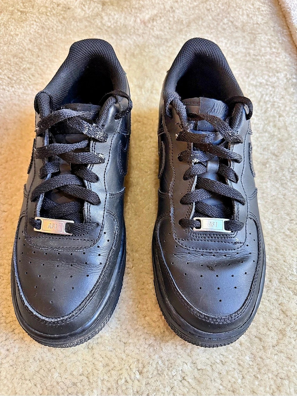 Nike Air Force 1 '07 Low Triple Black Sneakers US 8.5Y